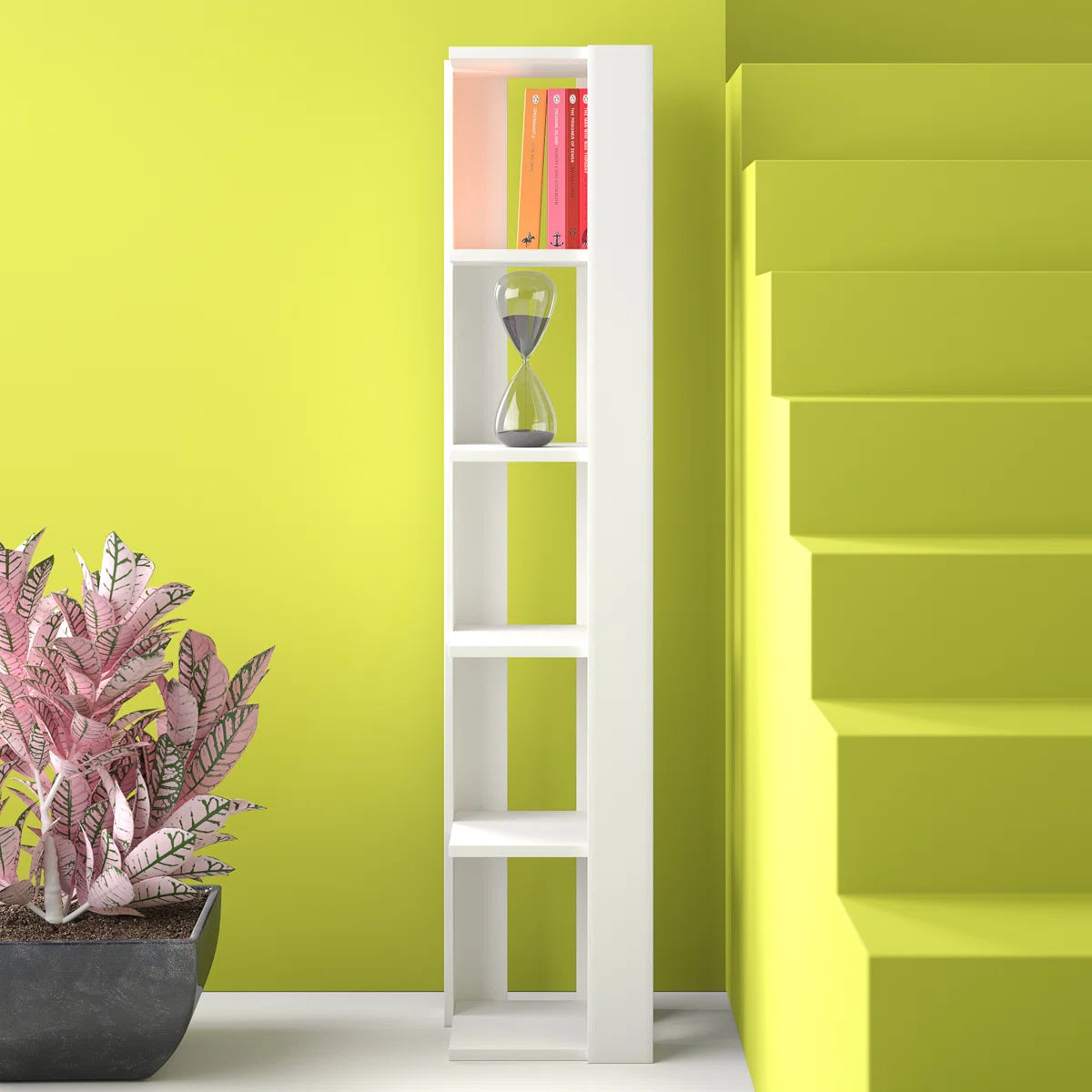 Luxury Corner Bookcase – Premium | White, Custom