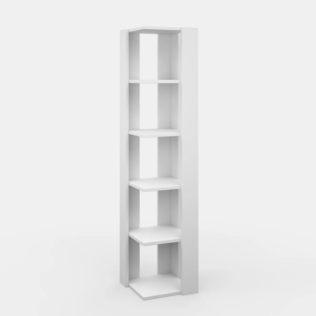 Luxury Corner Bookcase – Premium | White, Custom
