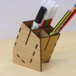 Contemporary Style Pencil Holder - Sleek and Functional Desk Organizer