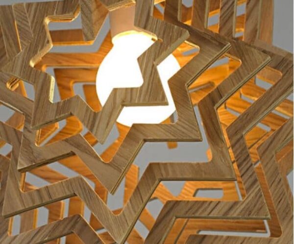 Starry Starry Light | Wooden Start Lamp