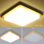 Wooden Square Ceiling Lamp
