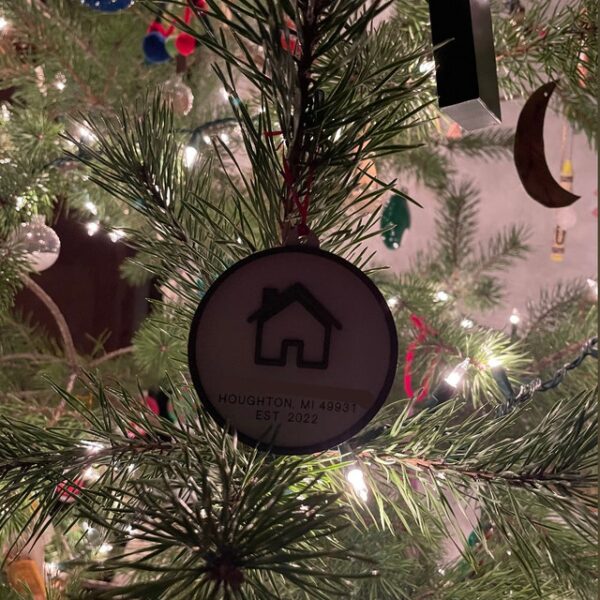 House Address Ornament | Housewarming Gift New Home Gift Ornament Custom First Home New Address Simple Minimalist | Gift for new homeowners