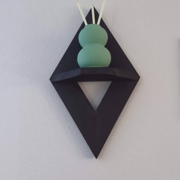 Geometric Wood Wall Art, Geometric Wall Sconce (Set of 2), Geometric Shelf, Small Wall Decor, Small Wooden Shelves, Geometric Wall Decor