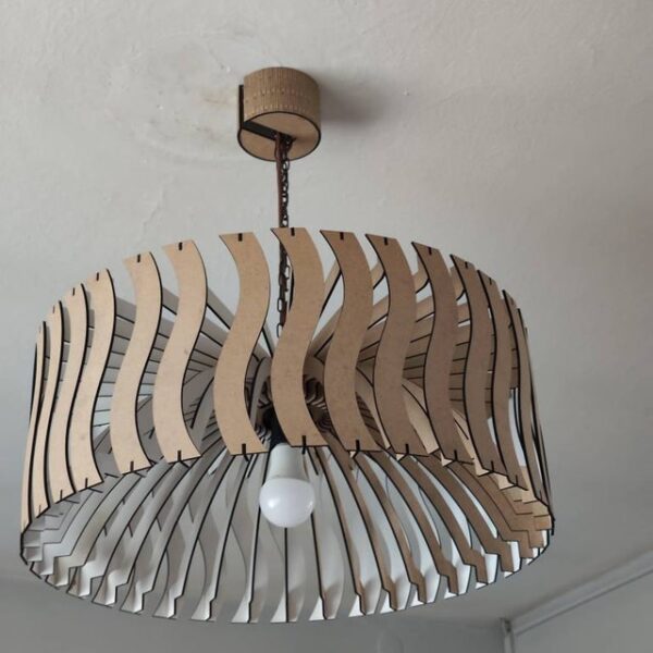 Modern Wooden Chandelier Pendant Light Fixture, Modern Lamp