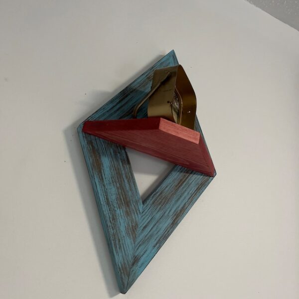 Geometric Wood Wall Art, Geometric Wall Sconce (Set of 2), Geometric Shelf, Small Wall Decor, Small Wooden Shelves, Geometric Wall Decor
