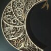 Multilayer Wooden Moon Wall Art