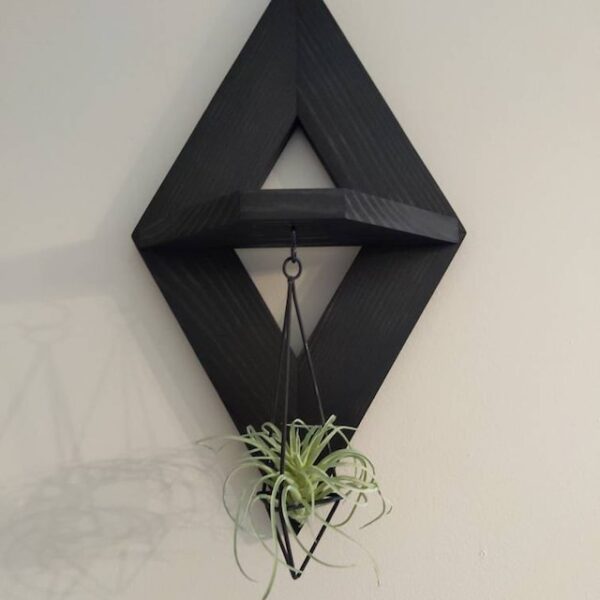 Geometric Wood Wall Art, Geometric Wall Sconce (Set of 2), Geometric Shelf, Small Wall Decor, Small Wooden Shelves, Geometric Wall Decor