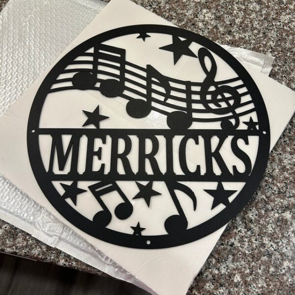 Custom Music Metal Sign,Personalized Music Wall Art