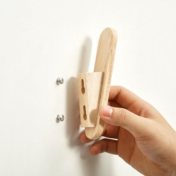 Handmade Rustic Wooden Wall Mounted Coat Hanger Hooks