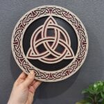 Trinity Knot Celtic Wood Wall Decor