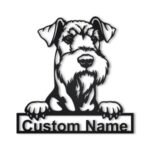 Custom Airedale Terrier Dog Metal Sign Art