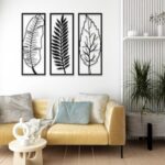Set of 3 Leaf Metal Wall Art, Flower Wall Art, Flower Art, Flower, Spring Decor, Spring Art, Spring Wall Art, Spring, Wall Art, Wall Decor