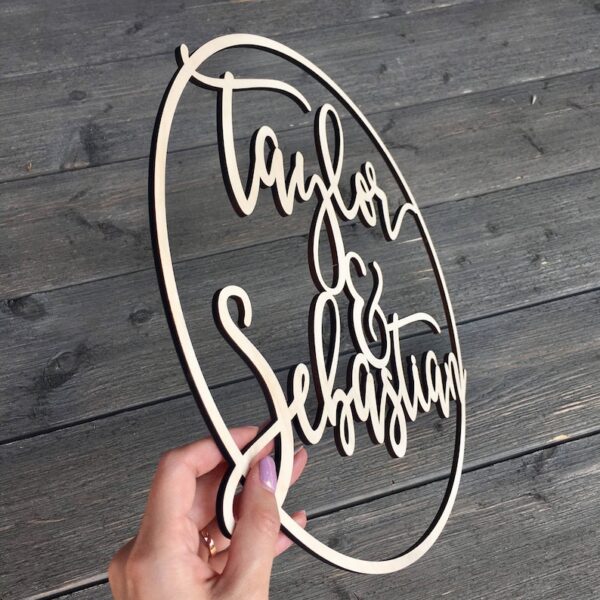Personalized Circle Name Sign - Various Sizes