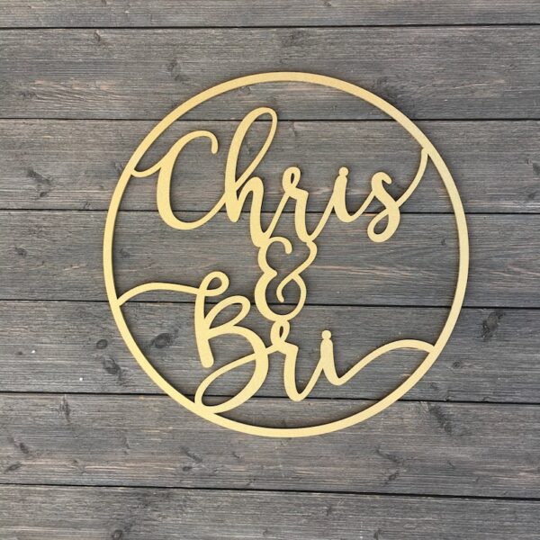 Personalized Circle Name Sign - Various Sizes