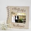 Mr And Mrs Personalised Wooden Wedding Frame