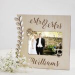 Mr And Mrs Personalised Wooden Wedding Frame