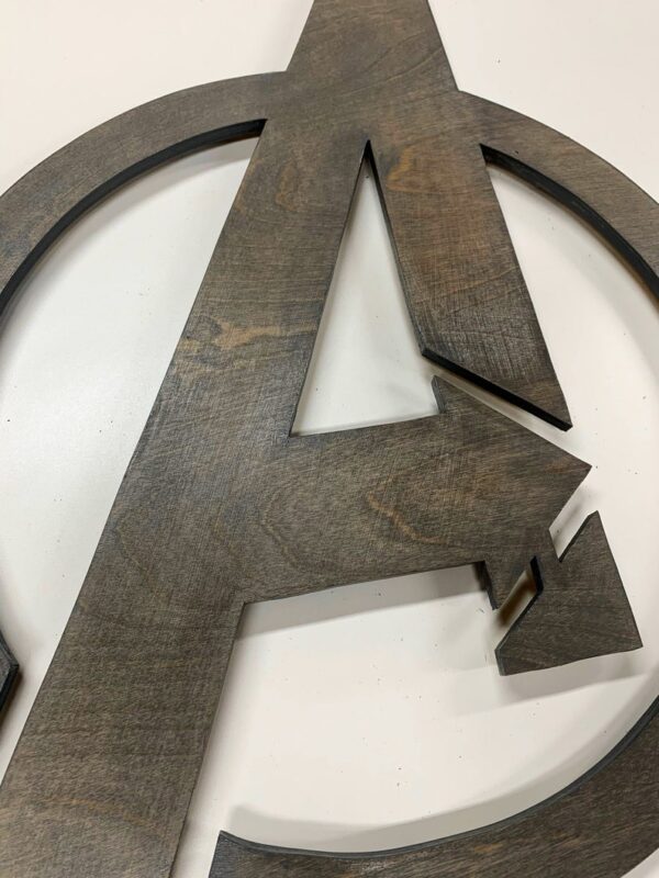 Illuminated Avengers wooden LED Sign, wall sign, Avengers wall art, Avengers Sign