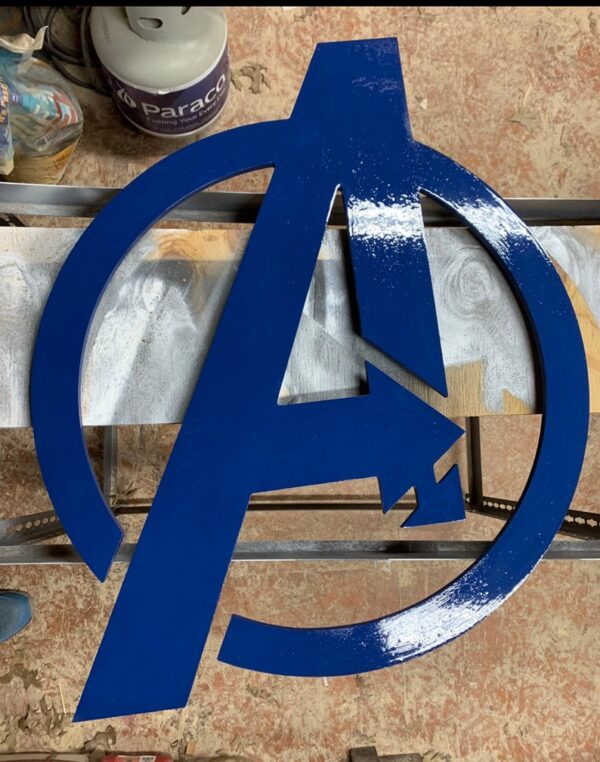 Illuminated Avengers wooden LED Sign, wall sign, Avengers wall art, Avengers Sign