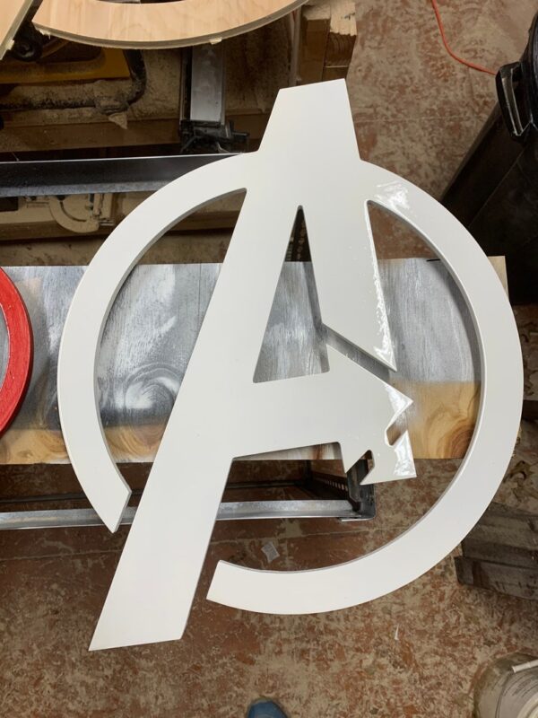 Illuminated Avengers wooden LED Sign, wall sign, Avengers wall art, Avengers Sign