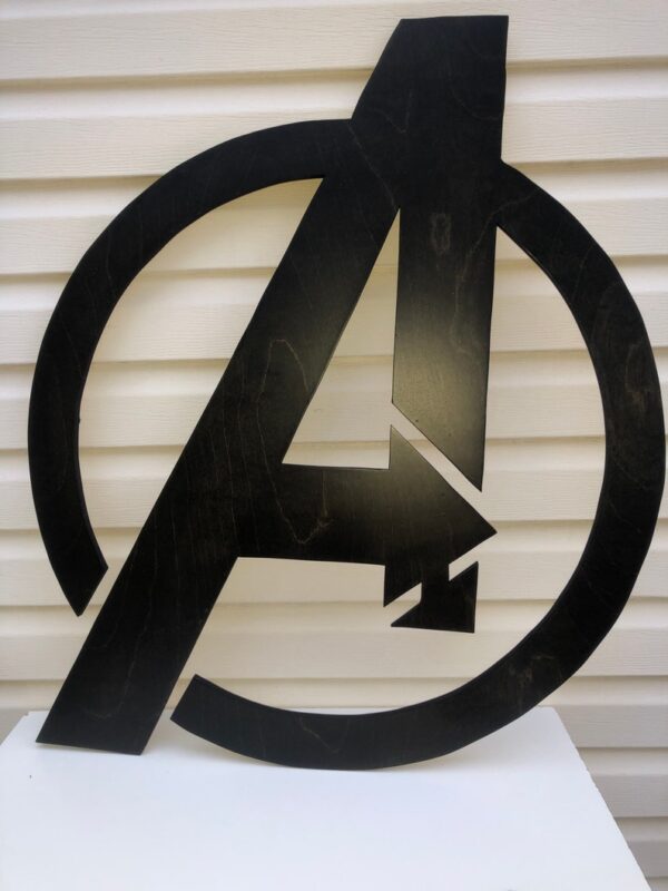 Illuminated Avengers wooden LED Sign, wall sign, Avengers wall art, Avengers Sign
