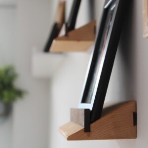 Solid Hardwood Floating Picture Ledge Shelf