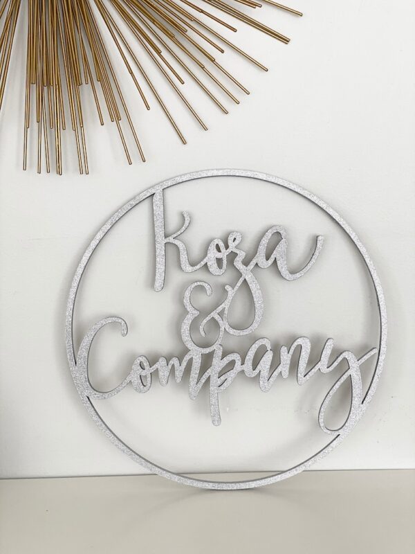 Personalized Circle Name Sign - Various Sizes
