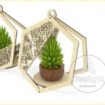 Handcrafted Wooden Hanging Planter - Modern Plant Hanger Craftship