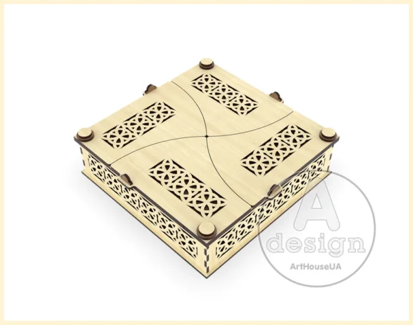 Handcrafted Wooden Jewelry Box - Unique Storage Organizer