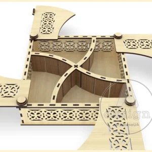 Handcrafted Wooden Jewelry Box - Unique Storage Organizer