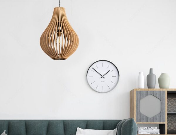 Round Oval Wooden Pendant Light Chandelier Lampshade