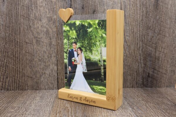 Personalized Wood-Acrylic Desktop Picture Frame