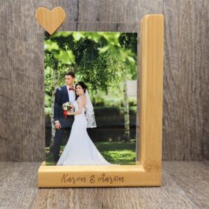 Personalized Wood-Acrylic Desktop Picture Frame