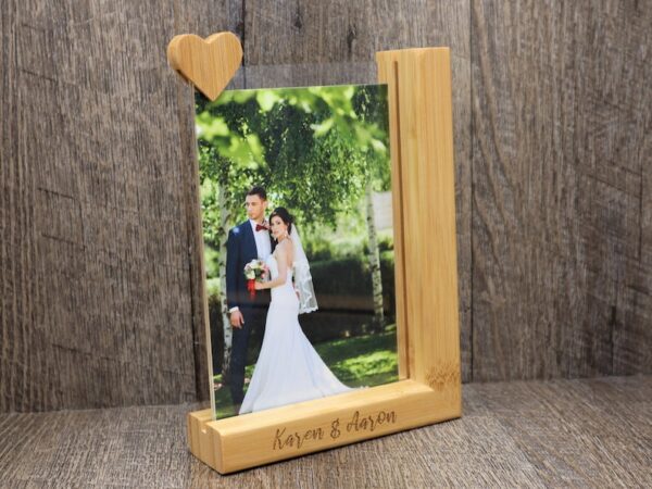 Personalized Wood-Acrylic Desktop Picture Frame