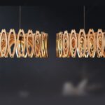 Elegant Modern Wooden Chandelier Lampshade Pendant Light