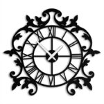 Beautiful Rustic Wooden Wall Clock - Handcrafted Home Decor