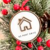 House Address Ornament | Housewarming Gift New Home Gift Ornament Custom First Home New Address Simple Minimalist | Gift for new homeowners
