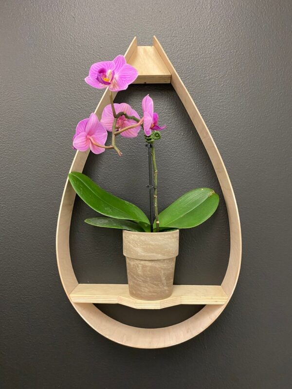 Wall floating plant hanger| Hanging flower shelf| Gift for mom| Gift for wife|| Raindrop shelf