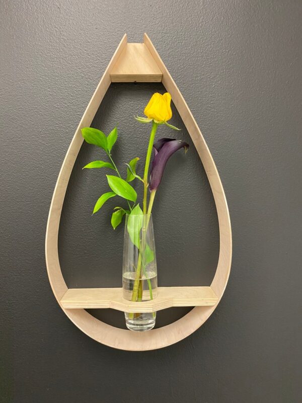 Wall floating plant hanger| Hanging flower shelf| Gift for mom| Gift for wife|| Raindrop shelf