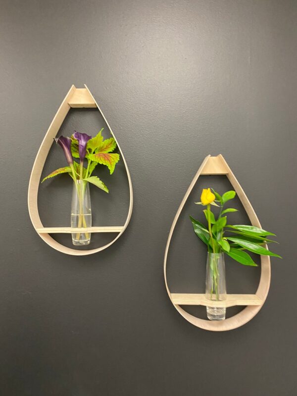 Wall floating plant hanger| Hanging flower shelf| Gift for mom| Gift for wife|| Raindrop shelf