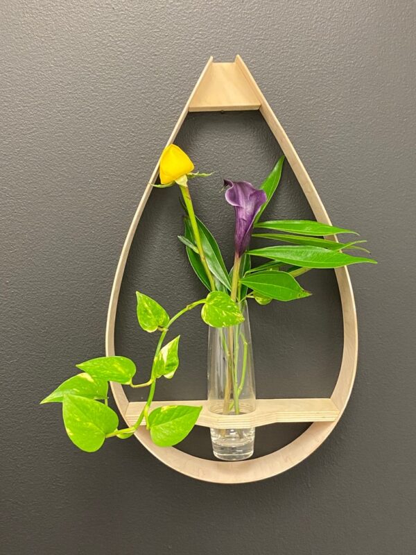 Wall floating plant hanger| Hanging flower shelf| Gift for mom| Gift for wife|| Raindrop shelf