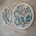 Nursery Butterfly Wooden Wall Art Set