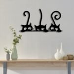Cats Wooden Wall Art Decor