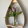 Wall floating plant hanger| Hanging flower shelf| Gift for mom| Gift for wife|| Raindrop shelf