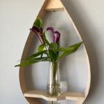 Wall floating plant hanger| Hanging flower shelf| Gift for mom| Gift for wife|| Raindrop shelf