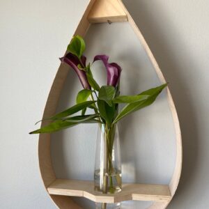 Wall floating plant hanger| Hanging flower shelf| Gift for mom| Gift for wife|| Raindrop shelf