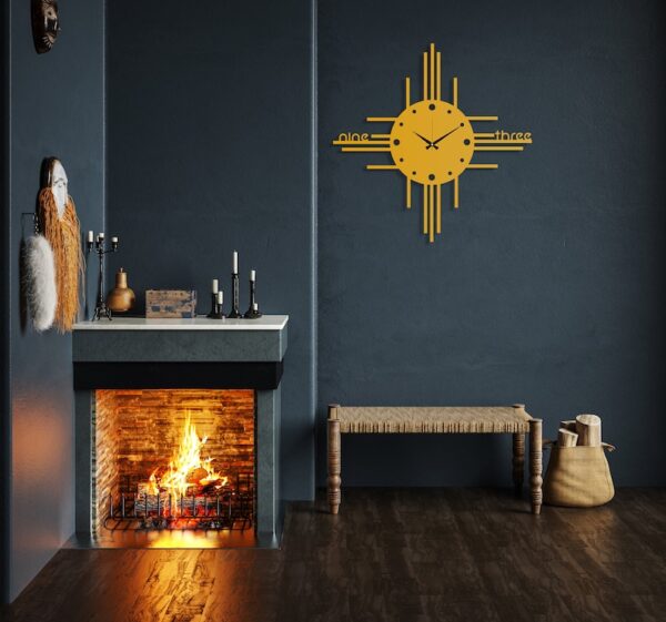 Minimalist Metal Wall Clock, Modern Wall Clock Art
