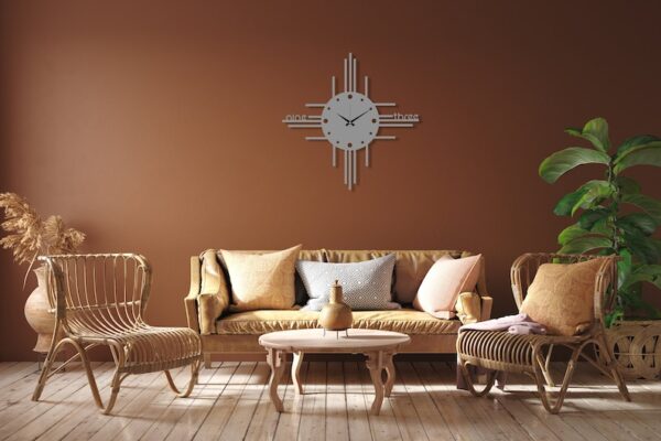 Minimalist Metal Wall Clock, Modern Wall Clock Art