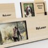 Wooden Picture Frame 3x2in for Family Photos by Zento Store