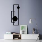 Vertical Geometric Wooden Wall Art - Modern Minimalist Decor
