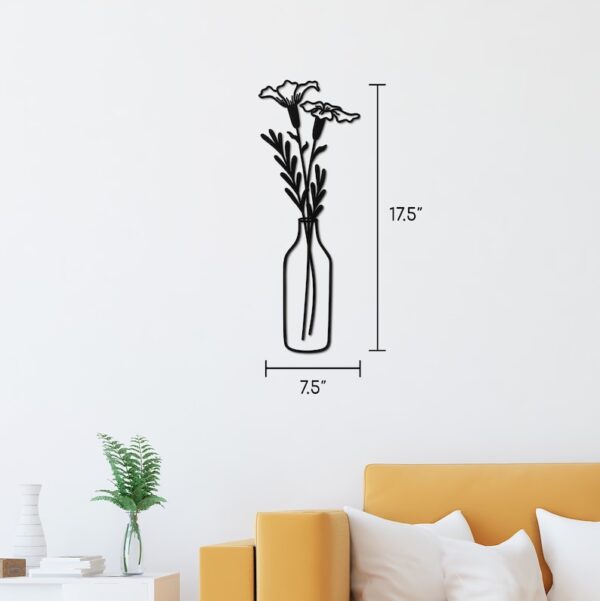 Vivegate Metal Flower Vase for Kitchen by Zento Store